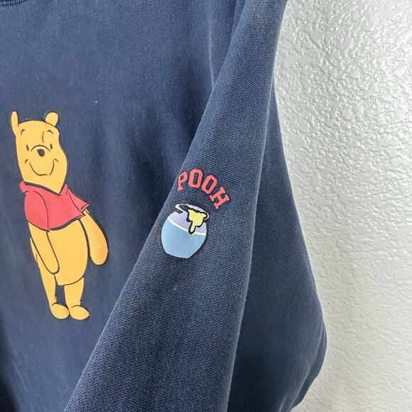 Vintage Disney Sweatshirt Women XL Winnie The Pooh Graphic Pullover Crewneck Y2K - Picture 2 of 12